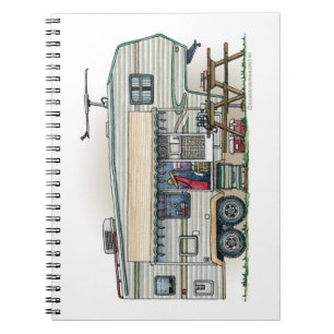 Carnet Remorque mignonne de voyage de campeur de