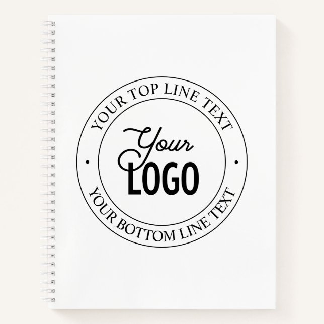 Carnet Remplacement de logo facile et texte personnalisab (Devant)