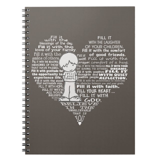 Carnet Remplissez Vos Lettres Coeur-Blanc (Devant)