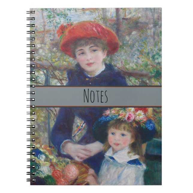 Carnet Renoir Deux Soeurs Terrasse Français Impressionnis (Devant)