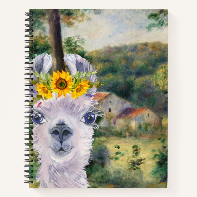 Carnet Renoir Environs de Briey et Fancy Llama (Devant)