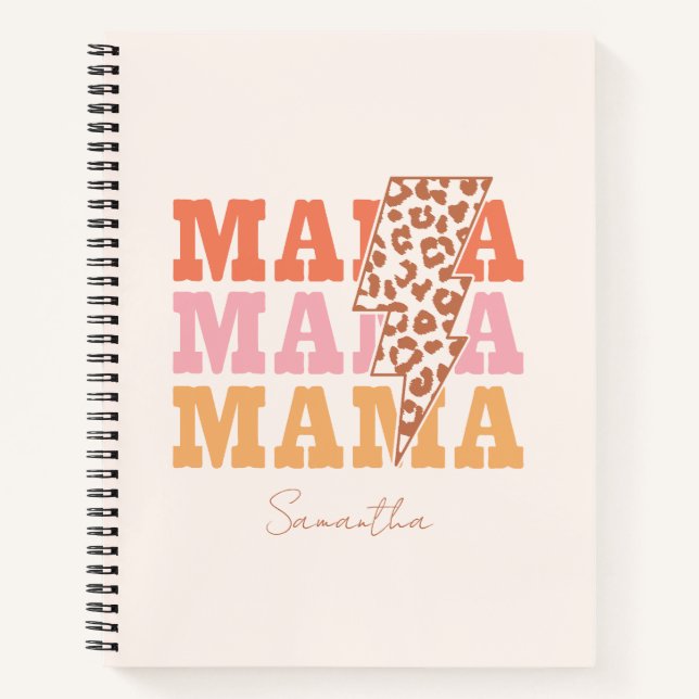 Carnet Répétition Rustique "Mama" (Devant)