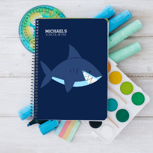 Carnet Requin bleu souriant
