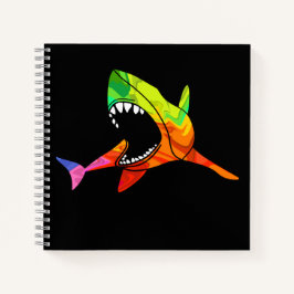 Carnet Requin coloré