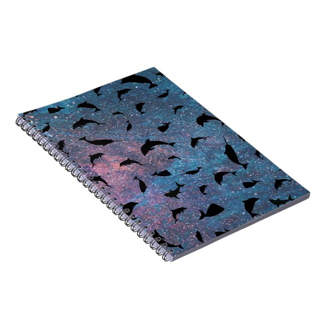 Carnet requin de l'ombre baleine sur galaxie en pente (Côté Droit)
