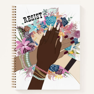 Carnet Résister Ensemble - Floral Feminist Activiste Art