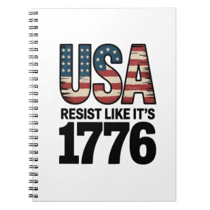 Carnet Résistez comme c'est 1776 Soldats patriotiques USA