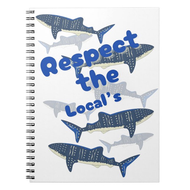 CARNET RESPECTEZ LES LOCAUX, LA FAMILLE DE SHARK NAGER PR (Devant)