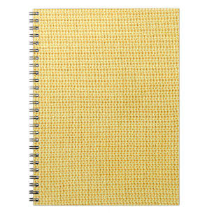 Carnet Ressort crochet arrière - plan en jaune.