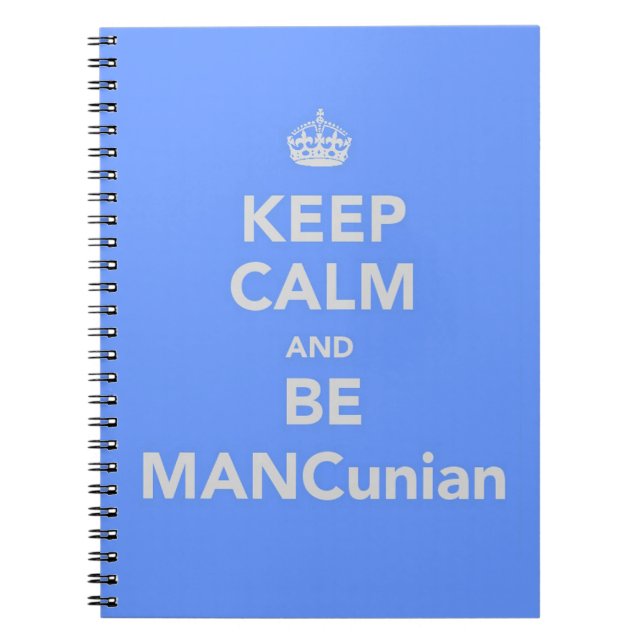 Carnet Restez calme et soyez MANCunien (Devant)