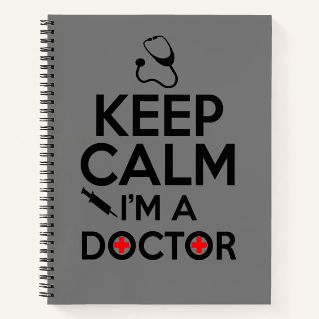 Carnet Restez calme, je suis médecin. (Devant)
