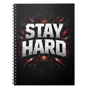 Carnet Restez Durs Citation de Motivation de Salle de Spo