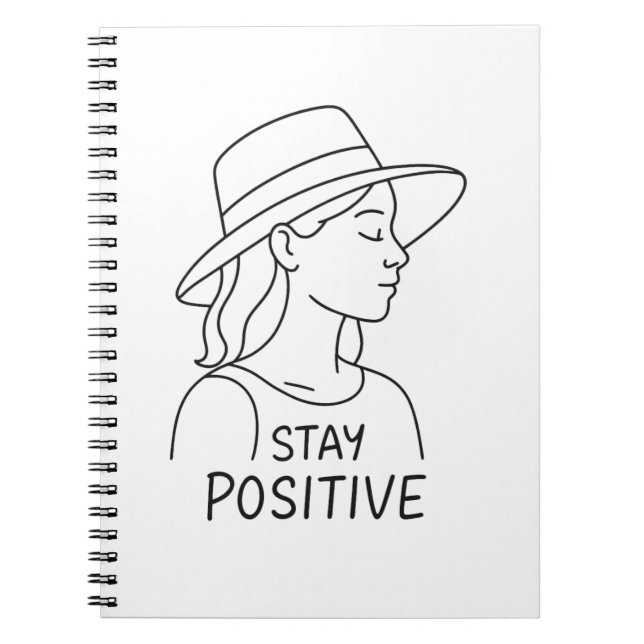 Carnet Restez optimiste et robuste en matière de rayonnem (Devant)