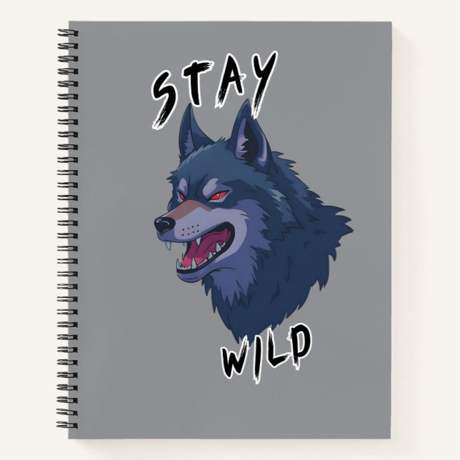 Carnet Restez Wild Bold Wolf Spirit (Devant)
