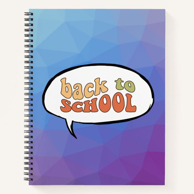 Carnet Retour à l'école avec un rebondissement animé (Devant)