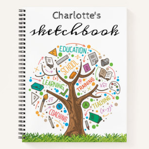 Carnet Retour à l'école Croquis d'arbre d'éducation