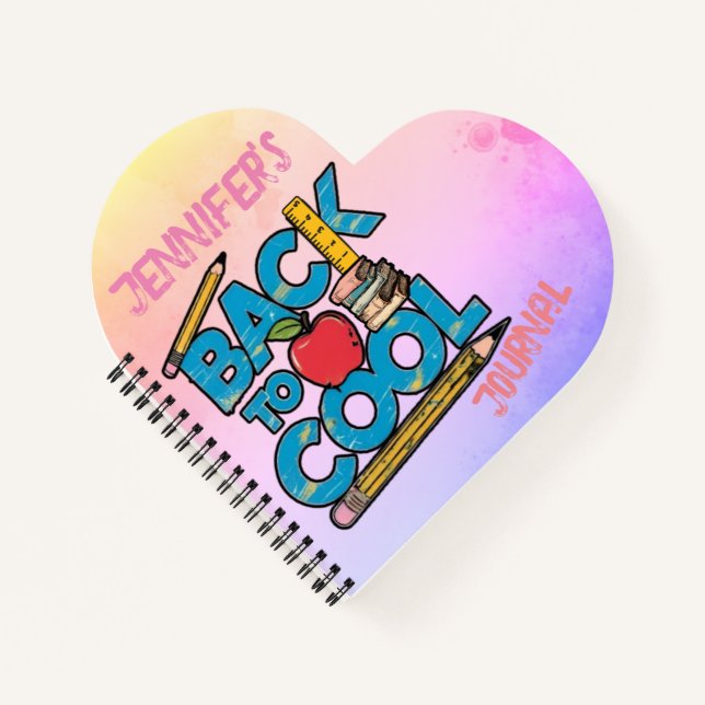 Carnet Retour à l'école d'un enfant mignon  (Devant)