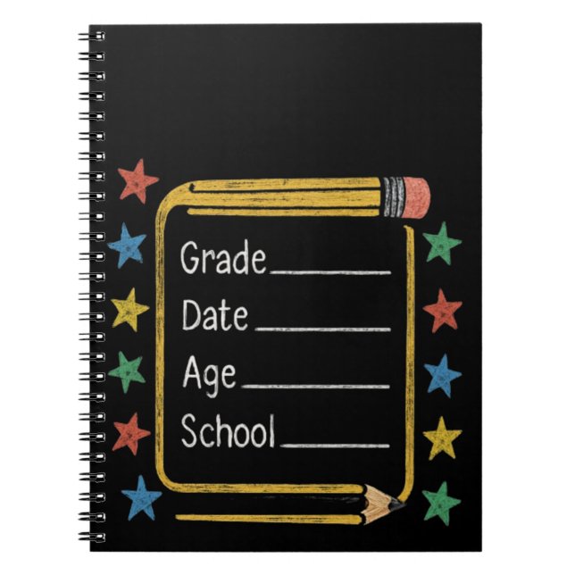 Carnet Retour à l'école | Premier jour de l'école (Devant)