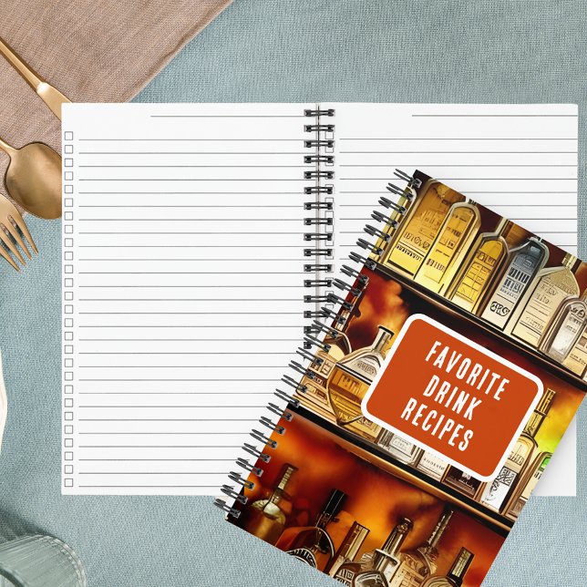 Carnet Retour Bar Recettes de cocktails favorites Recette (Créateur téléchargé)