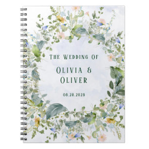 Carnet Retraite de mariage personnalisée Dusty Fleurs sau