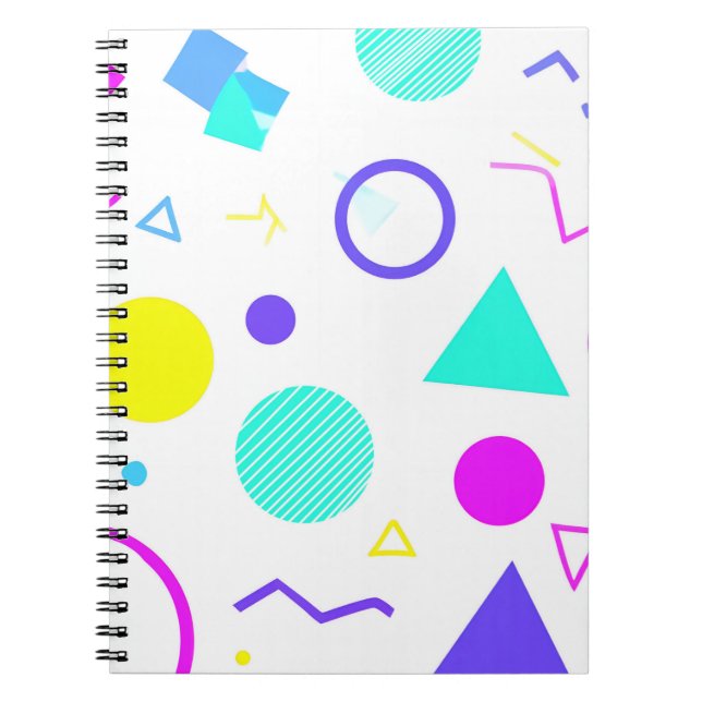 Carnet Retro 80s Memphis Geometric Pattern (Devant)