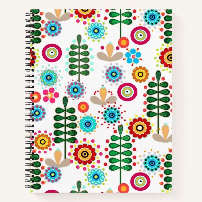 Carnet Rétro, Flower Patch (Devant)
