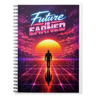Carnet Retro Future Motivation Poster