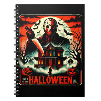 Carnet Rétro Halloween Horror Night 80s Slasher Vibes