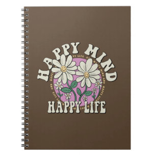 Carnet Retro Happy Mind Happy Life