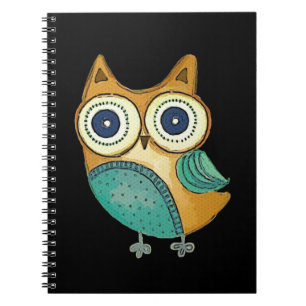 Carnet Rétro hibou vintage