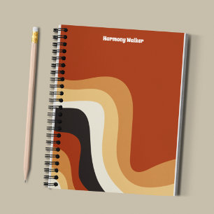 Carnet Retro les années 70 Burnt Orange Super Hippie Pers