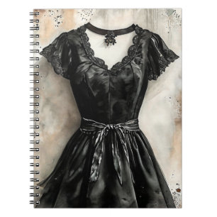 Carnet Rétro Petit Robe Noire LBD Mariage