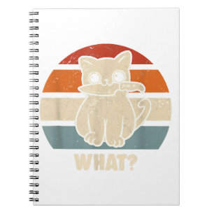 Carnet Rétro Quel Chat Couteau Miaou Kitty Drôles de Chat