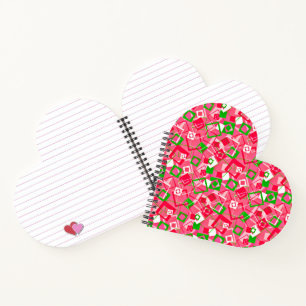 Carnet Retro Squares Pattern