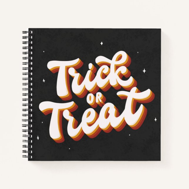 Carnet Retro Trick ou Treat (Devant)