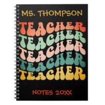 Retro Vintage Wave Typographie Enseignant Répétiti