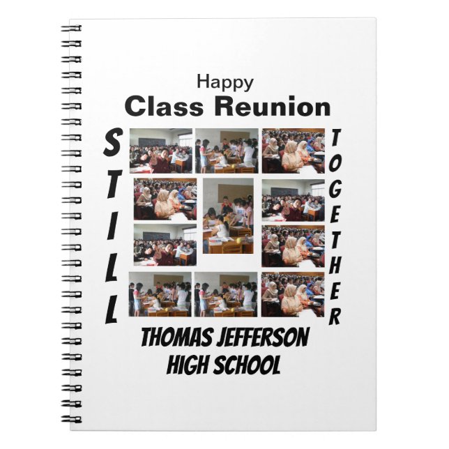 Carnet Réunion de classe personnalisée 11 Collage photo (Devant)