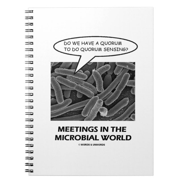 Carnet Réunions Dans Le Monde Microbien (Détection Du Quo (Devant)