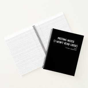 Carnet Réunions minimales de collègues Bureau Nom Année