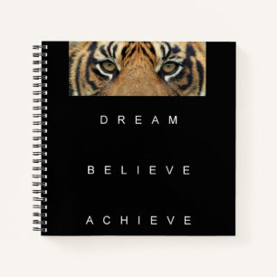 Carnet Rêve Croire Atteindre Citation Motivationnelle Élé