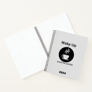 Carnet Réveillez-vous et sentez le café