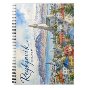 Carnet Reykjavik Islande souvenir aquarelle