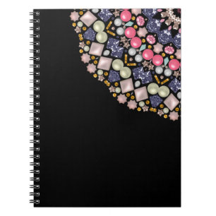 Carnet Rhinestones, paillettes, confettis