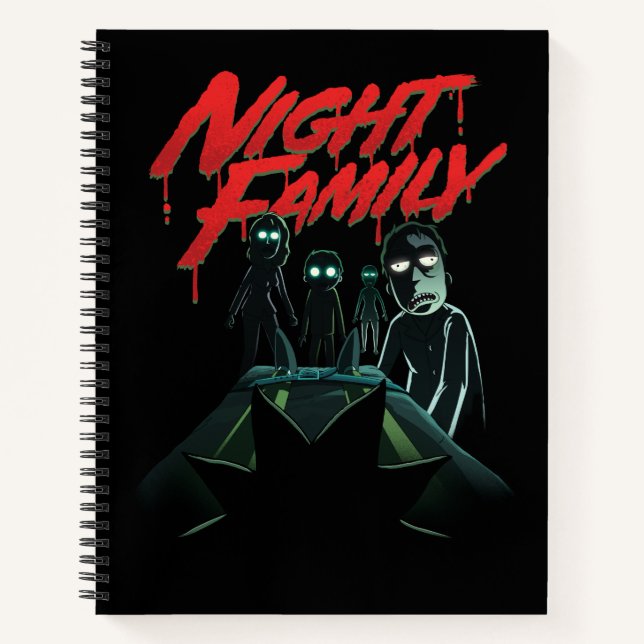 Carnet RICK ET MORTY™ | Famille de nuit (Devant)