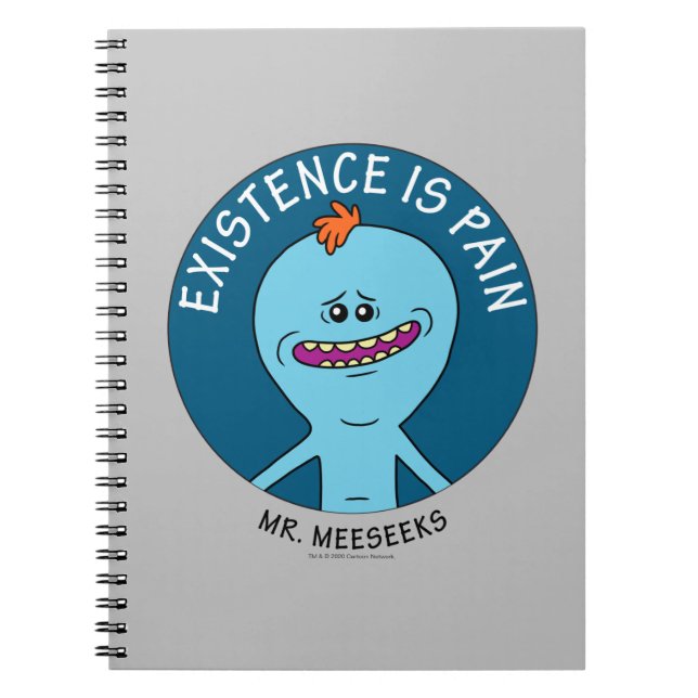 Carnet RICK ET MORTY™ | L'Existence Est Une Douleur (Devant)