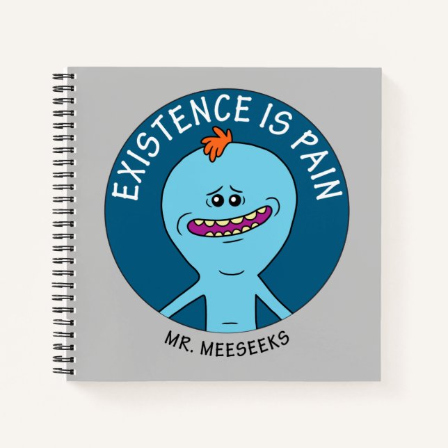 Carnet RICK ET MORTY™ | L'Existence Est Une Douleur (Devant)
