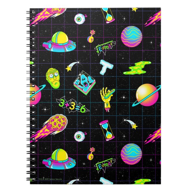 Carnet RICK ET MORTY™ | Motif de la saison psychédélique  (Devant)