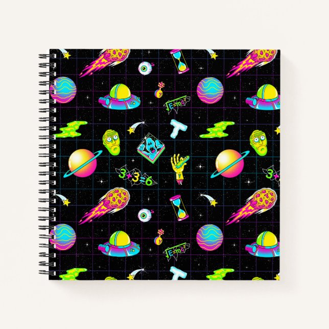 Carnet RICK ET MORTY™ | Motif de la saison psychédélique  (Devant)