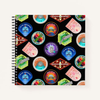 Carnet RICK ET MORTY™ | Motif des patchs d'espace externe