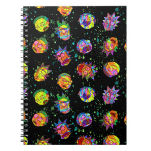 Carnet RICK ET MORTY™ Motif psychédélique